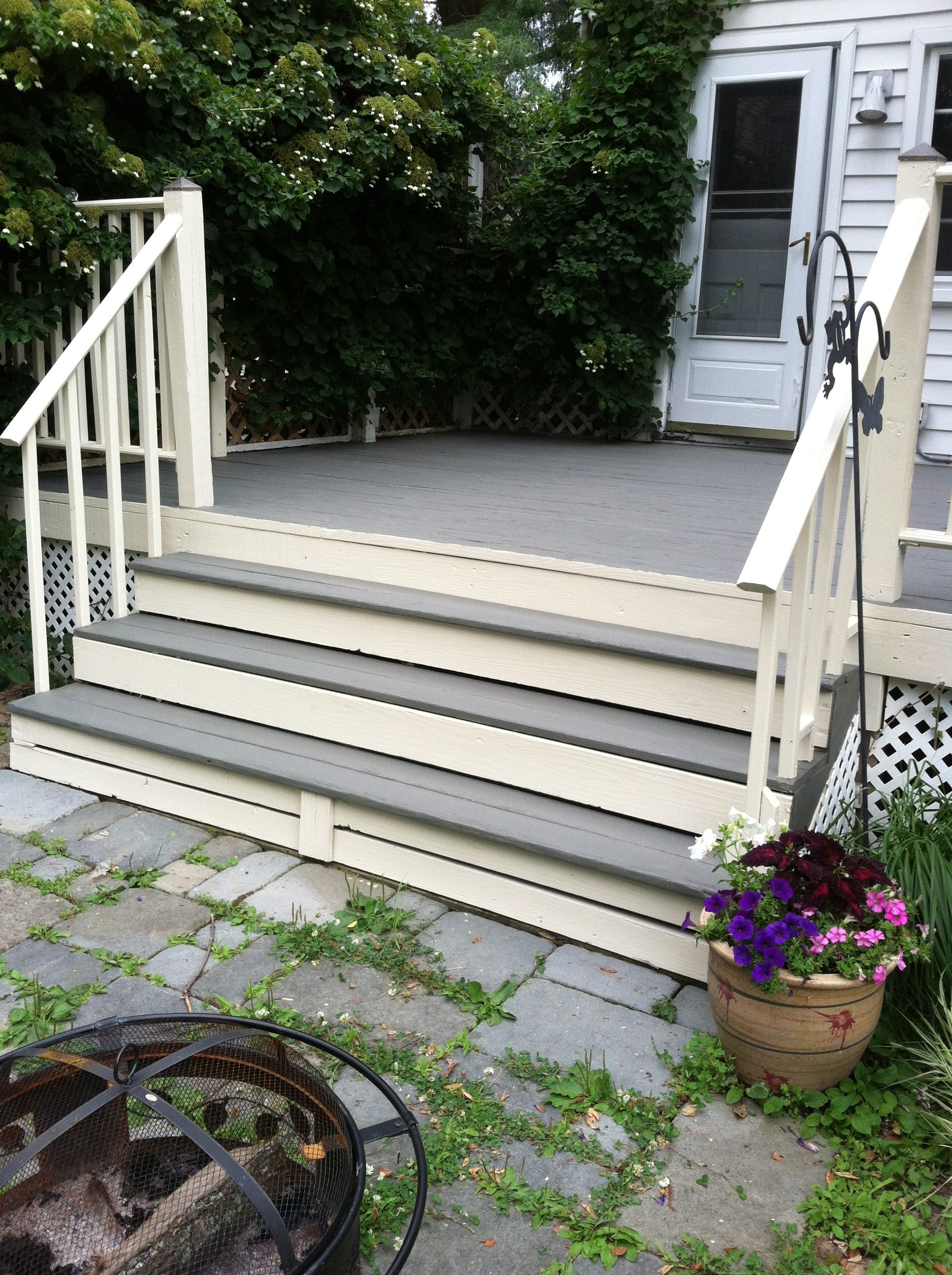 After: Bay Village Wooden Deck - Pressure Washing & Painting