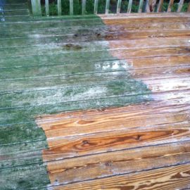 Bay Village: Wood Deck Pressure Washing & Painting Project