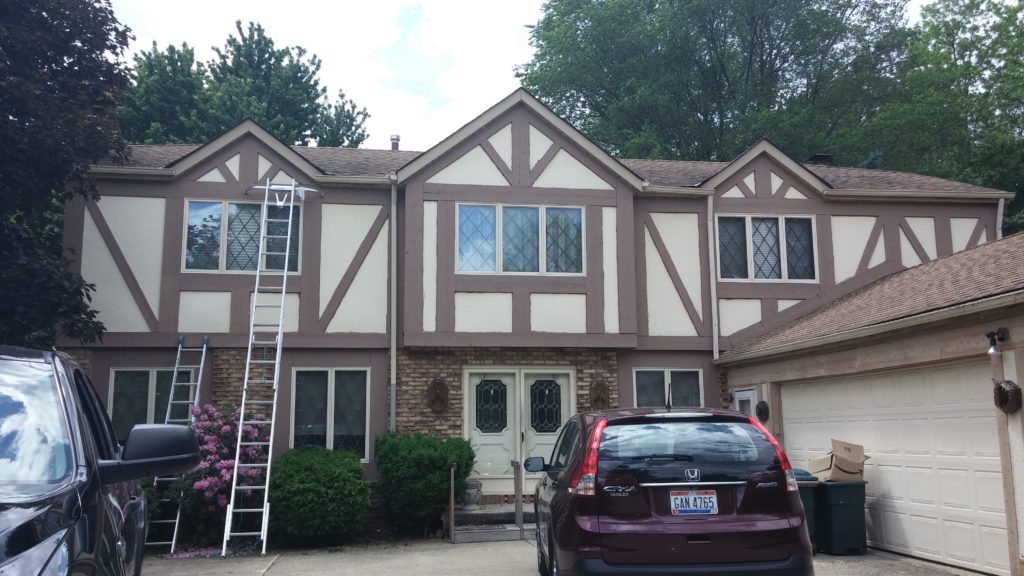 Exterior Painting for Tudor Home in Westlake, OH
