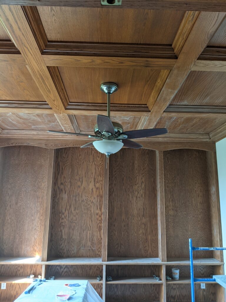 Prepare Wood Shelves and Ceilings for Painting